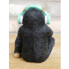 Monkey with headphones