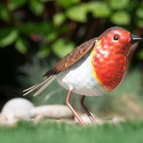 Large metal robin